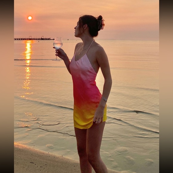 NWT Princess Polly Sunset Mini Dress - Picture 1 of 6